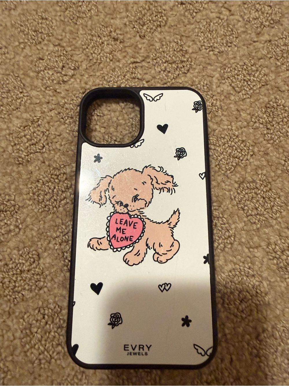 EVRY Jewels Pink Puppy Phone Case for Dog Lovers